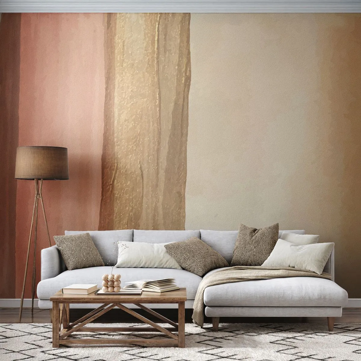 Tapet Premium Sand - Compoziție verticală - Abstracția, Bucată, Artă Modernă. - 100x70 cm