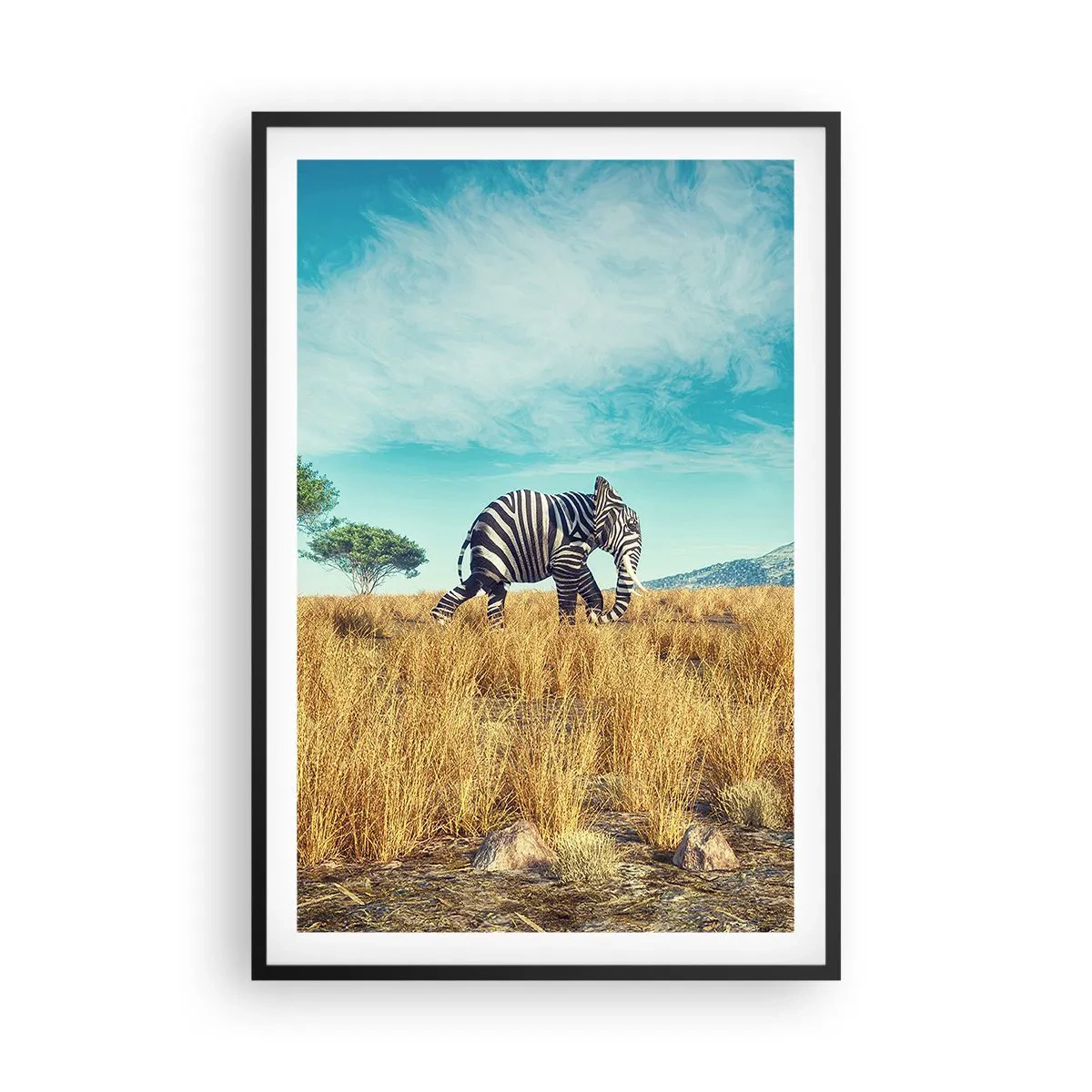 Poster în ramă neagră - Griul nu mai este la modă - 61x91 cm