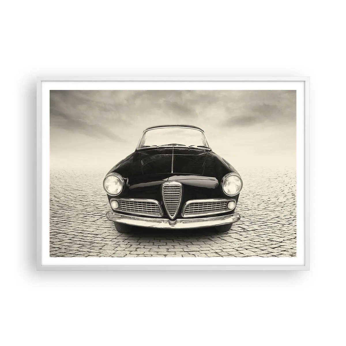 Poster în ramă albă - Și cum să nu mă iubești? - 100x70 cm