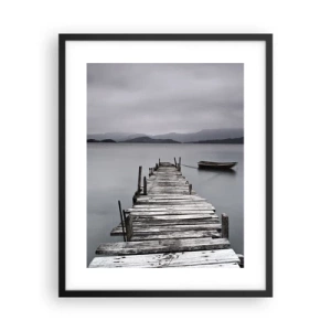 Poster în ramă neagră - Poți pleca mâine - 40x50 cm