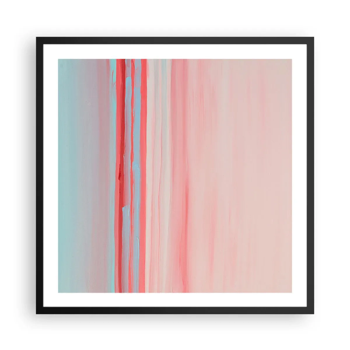 Poster în ramă neagră - Abstracție în zori - 60x60 cm