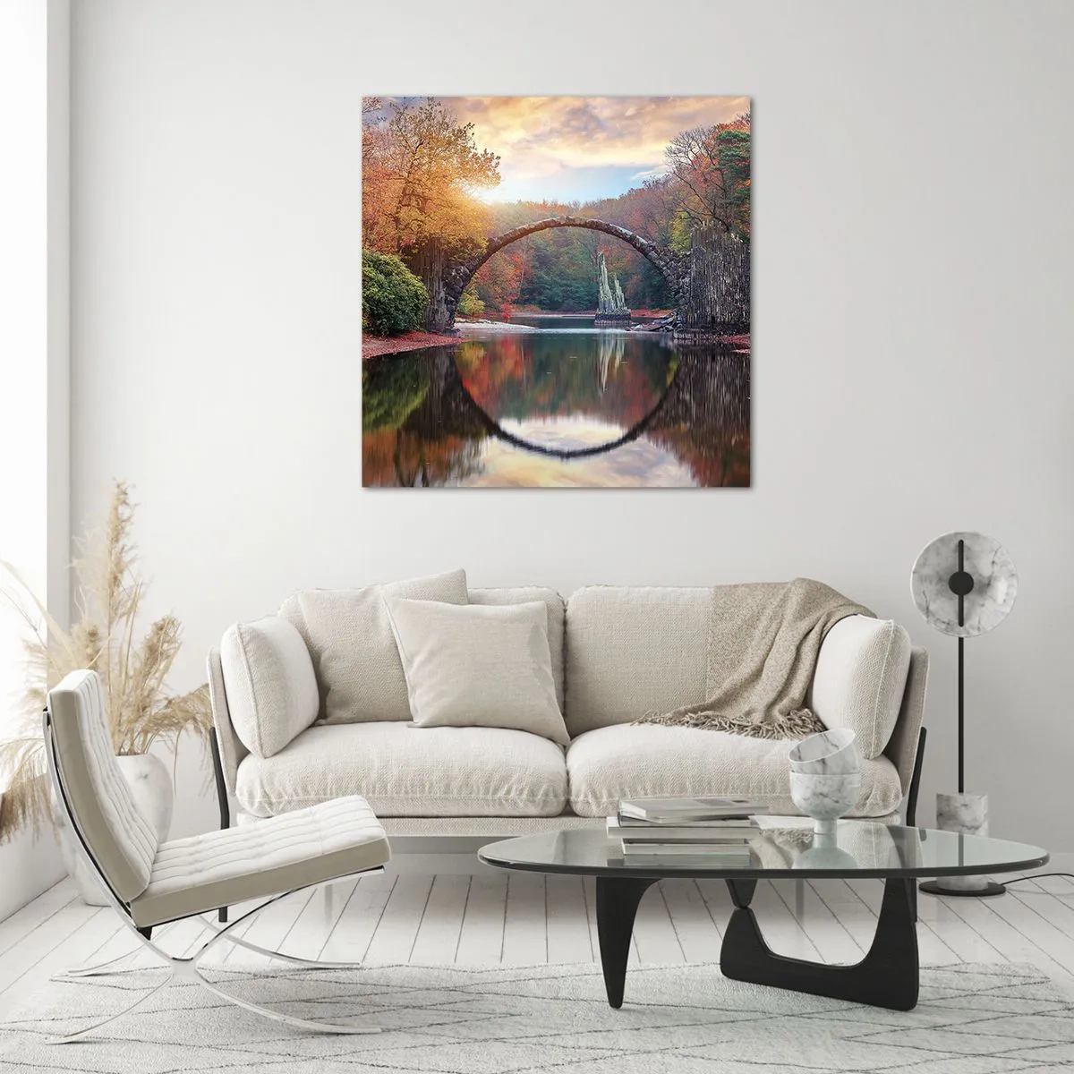 Tablou pe sticlă - De cealaltă parte a oglinzii - 40x40 cm