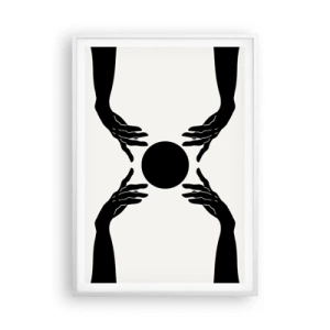 Poster în ramă albă - Semnul secret - 70x100 cm