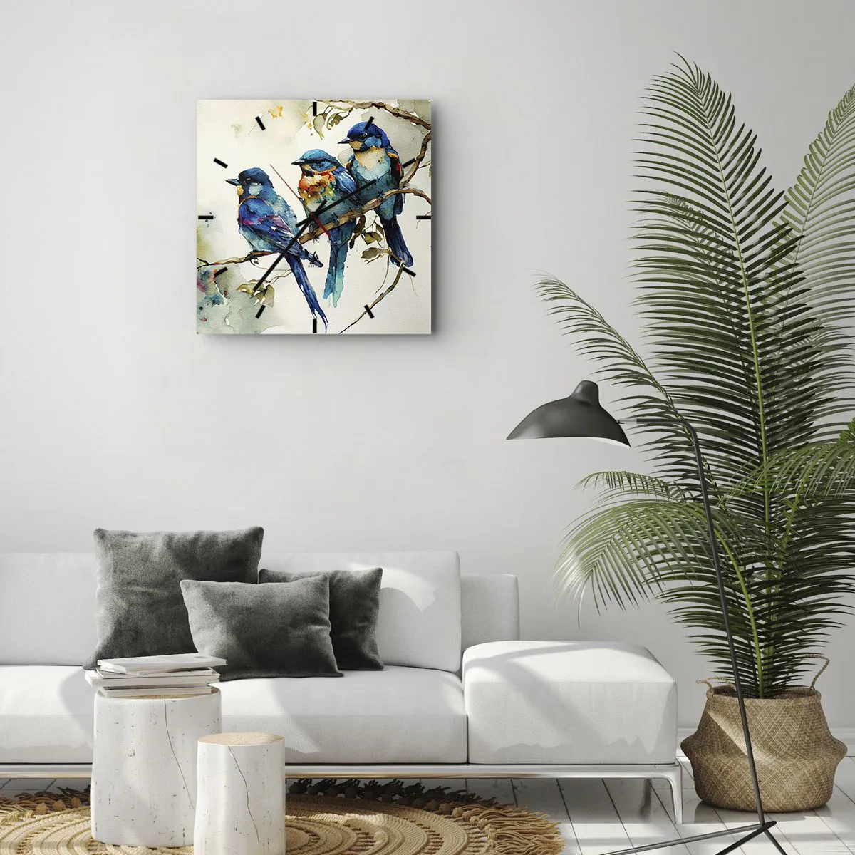 Ceas de perete - Ceas pe sticlă - Se simte jignit? - 30x30 cm