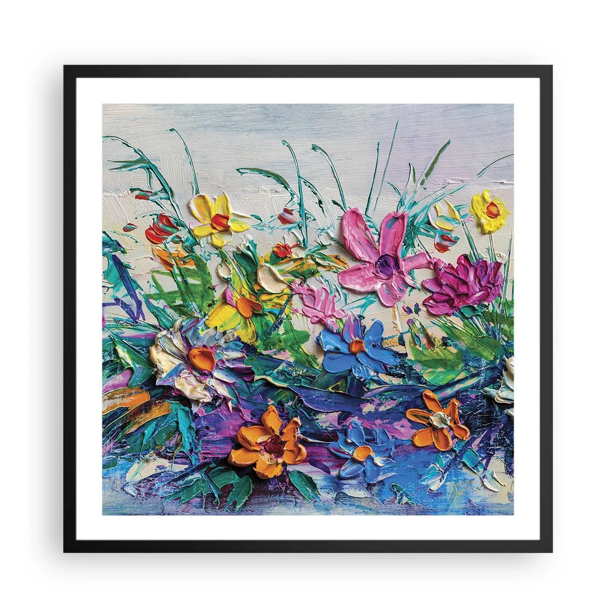 Poster în ramă neagră - Nu este deloc o natură moartă - 60x60 cm