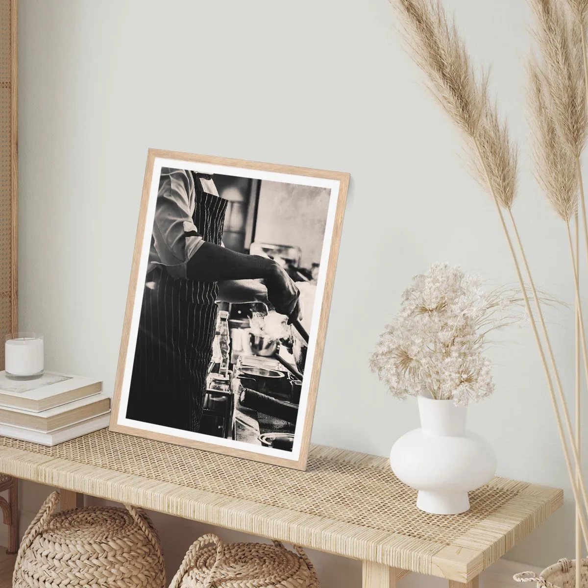 Poster în ramă de stejar deschis - Alchimia aromelor - 61x91 cm