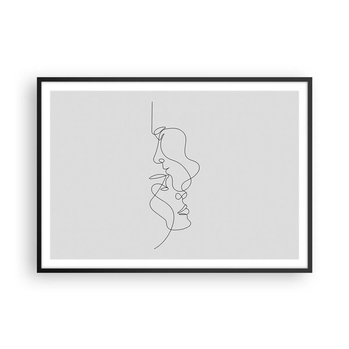 Poster în ramă neagră - Dorință vorace - 100x70 cm