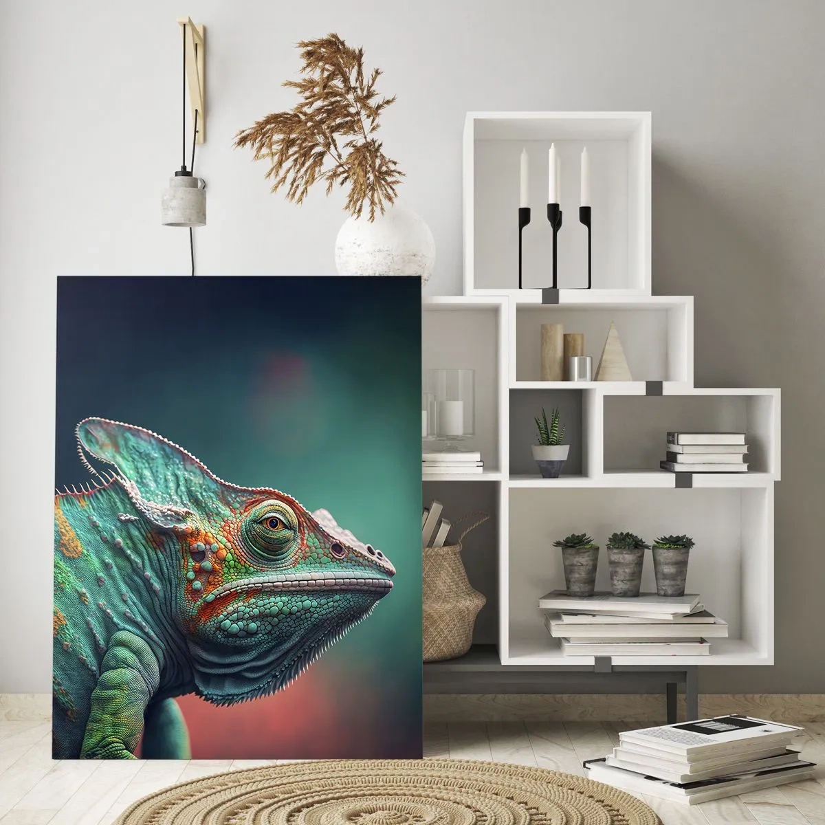 Tablou pe sticlă - Mă poți vedea? Nu e bine... - 50x70 cm