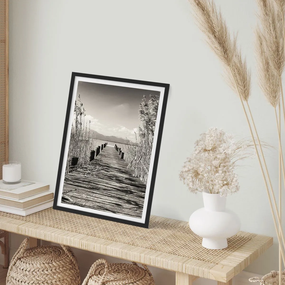 Poster în ramă neagră - În intimitatea ierburilor - 30x40 cm