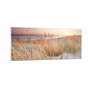 Tablou pe sticlă - Cântec de leagăn baltic - 100x40 cm