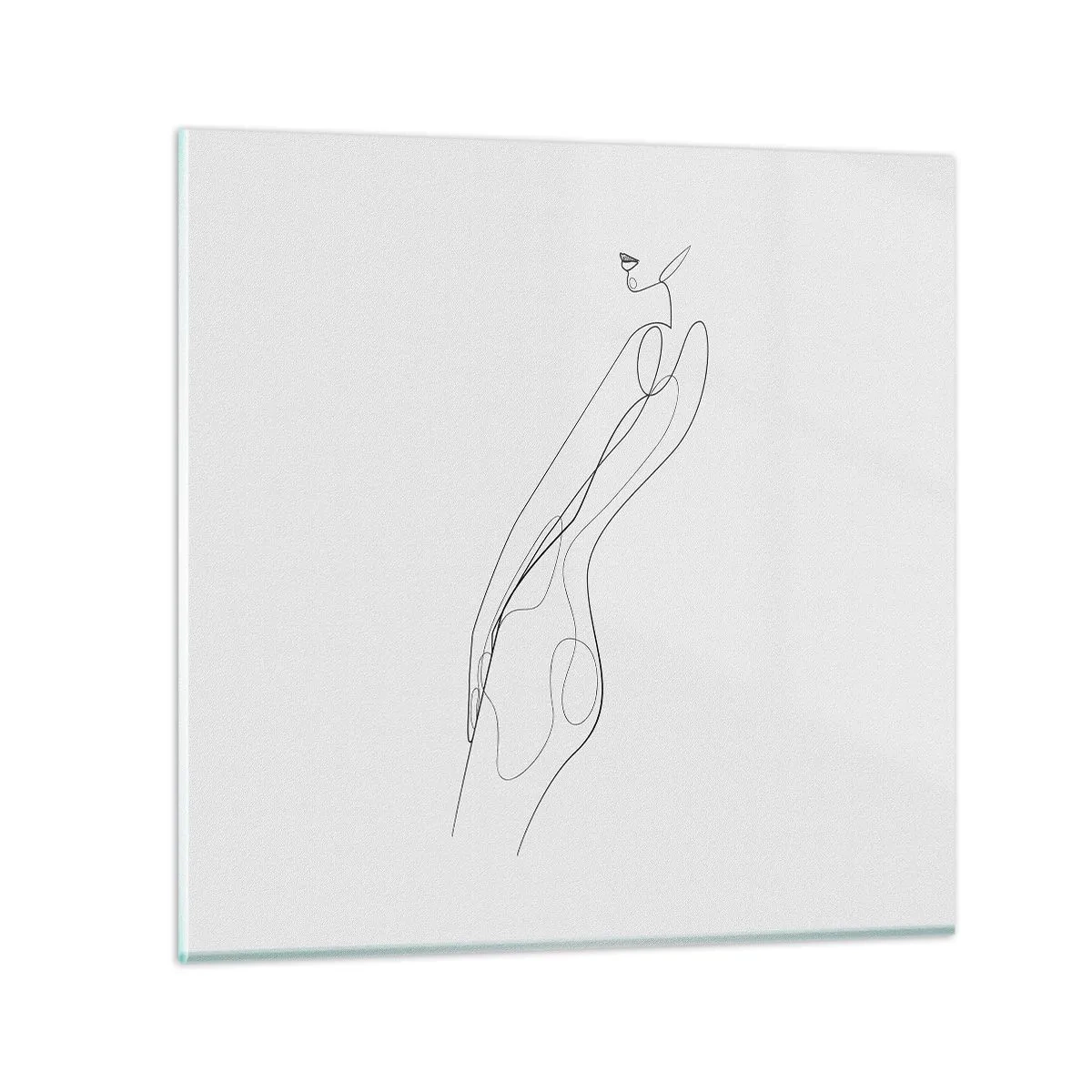 Tablou pe sticlă - Abia o promisiune - 40x40 cm