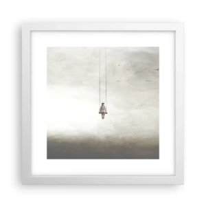 Poster în ramă albă - Copilul din noi - 30x30 cm