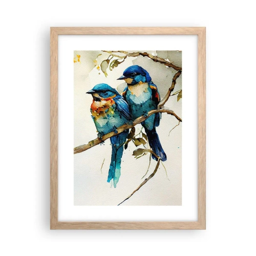 Poster în ramă de stejar deschis - Se simte jignit? - 30x40 cm