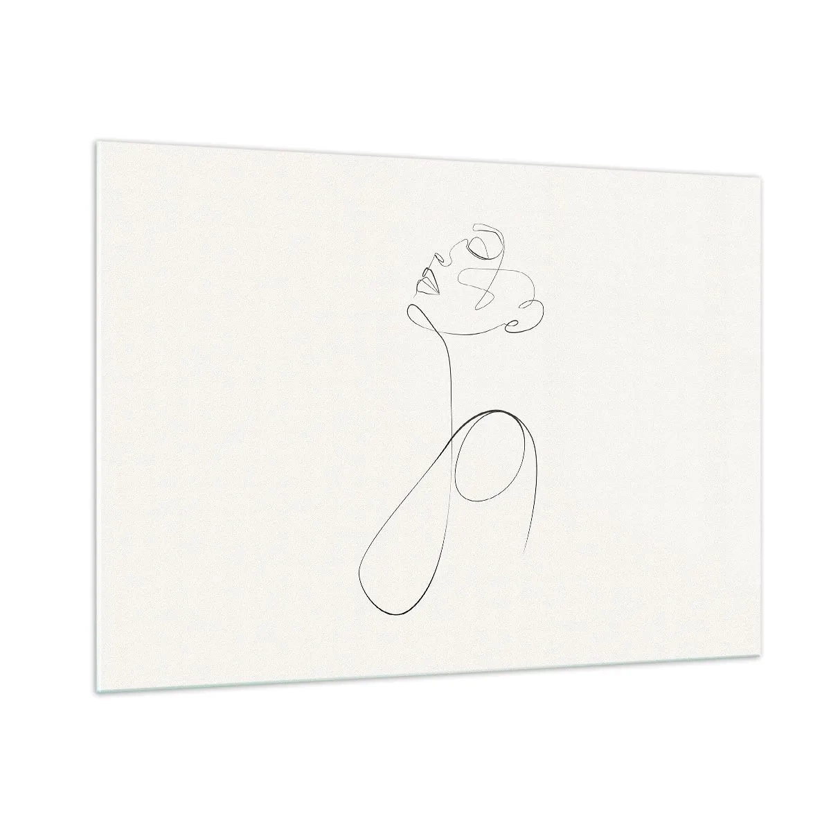 Tablou pe sticlă - Încâlcită în vise - 100x70 cm