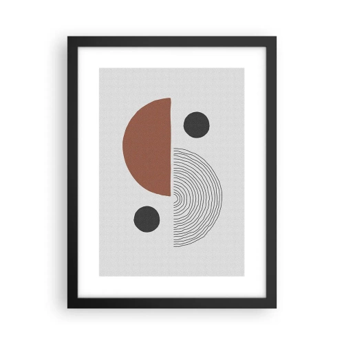 Poster în ramă neagră - Excelența roții - 30x40 cm