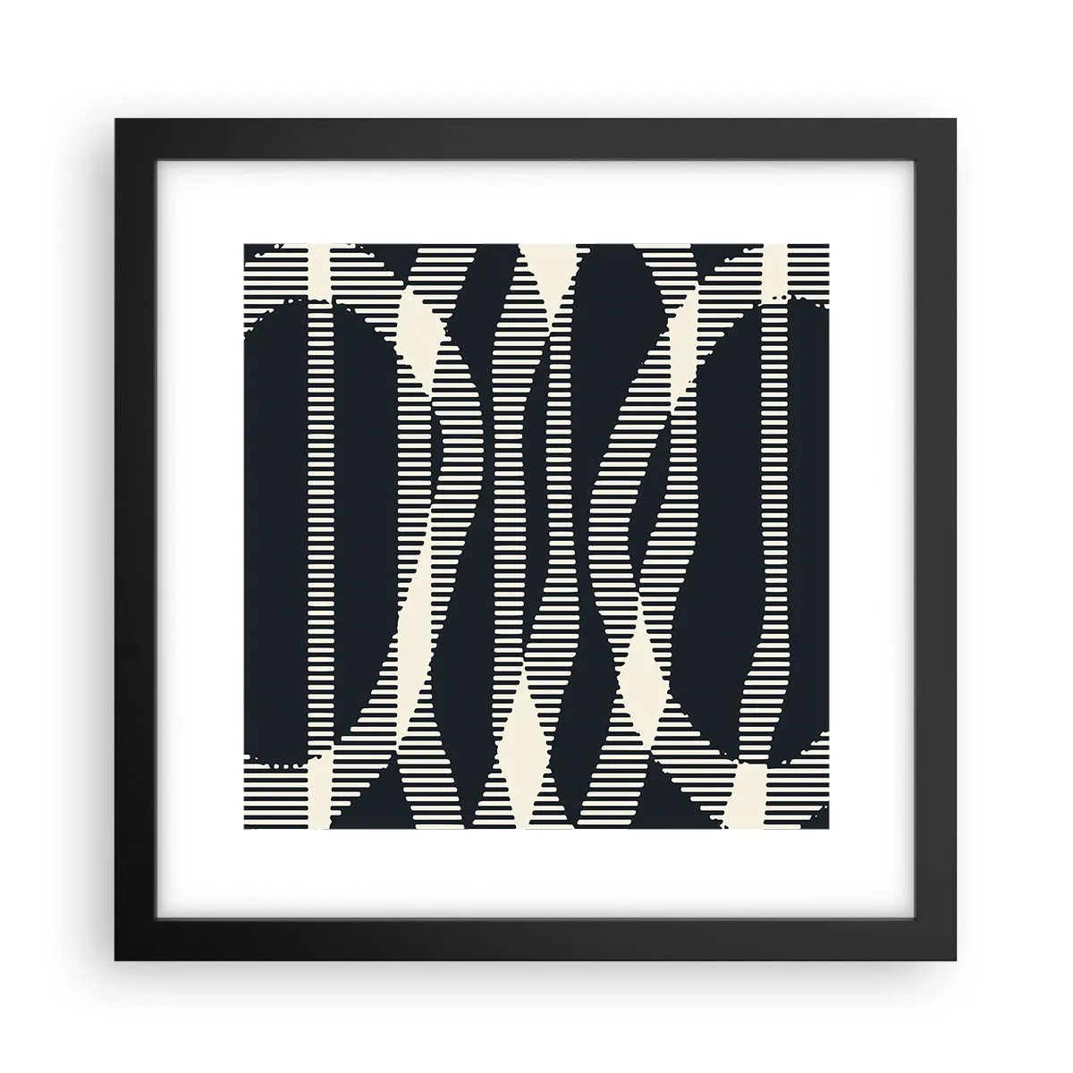 Poster în ramă neagră - Încercare de străpungere a întunericului - 30x30 cm