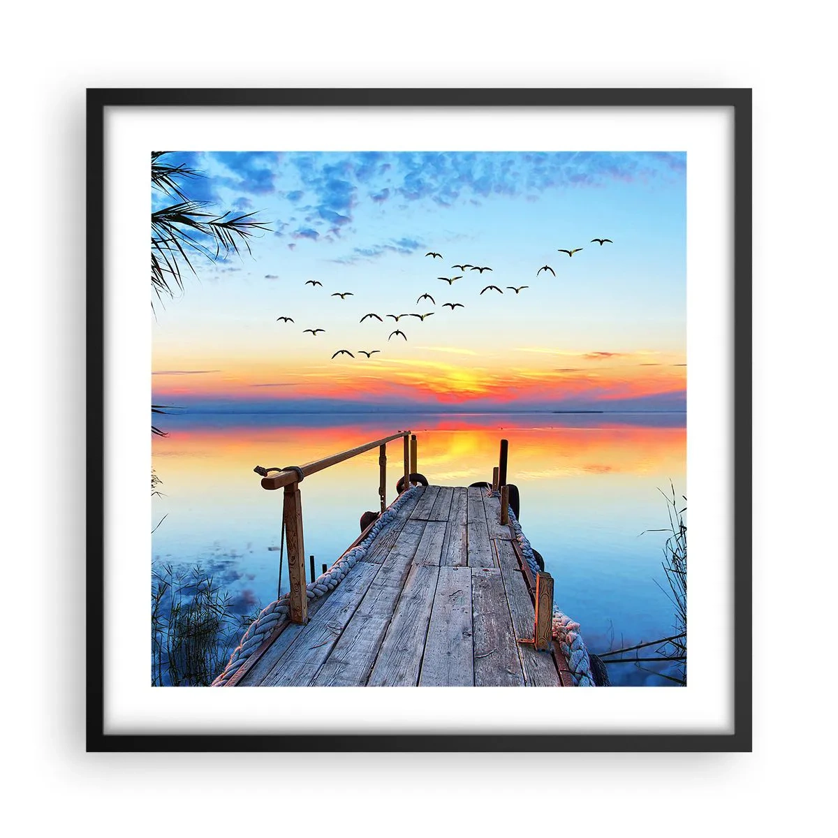 Poster în ramă neagră - E timpul să ne întoarcem... - 50x50 cm