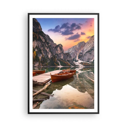 Poster în ramă neagră - Promisiunea zilei - 70x100 cm