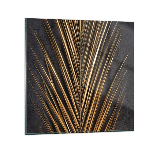 Tablou pe sticlă - Aur tropical - 50x50 cm