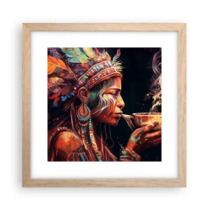 Poster în ramă de stejar deschis - Ritual magic - 30x30 cm