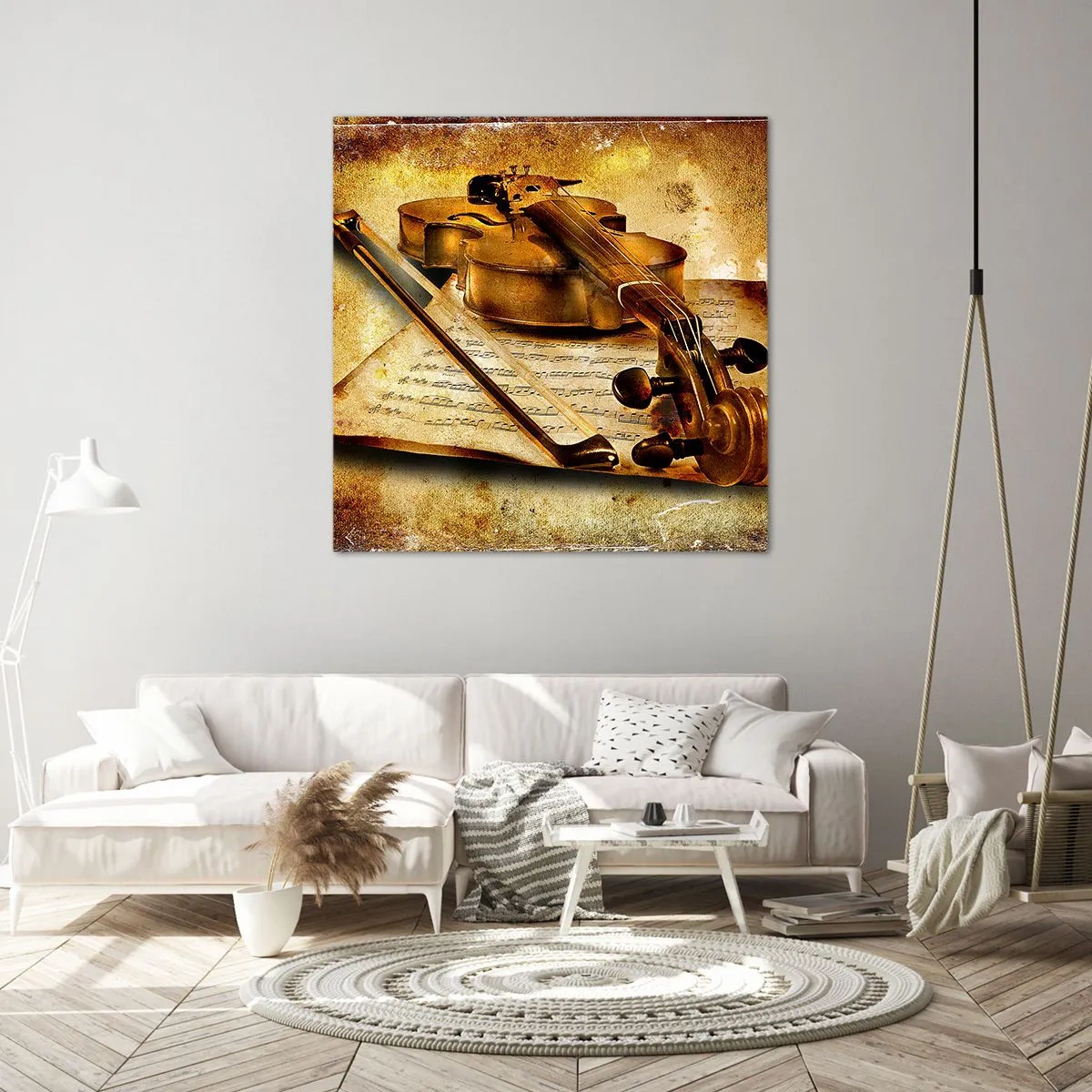 Tablou pe pânză - Virtuozitate necesară imediat - 40x40 cm