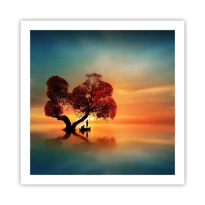 Poster - Lume îndepărtată și tăcută - 60x60 cm