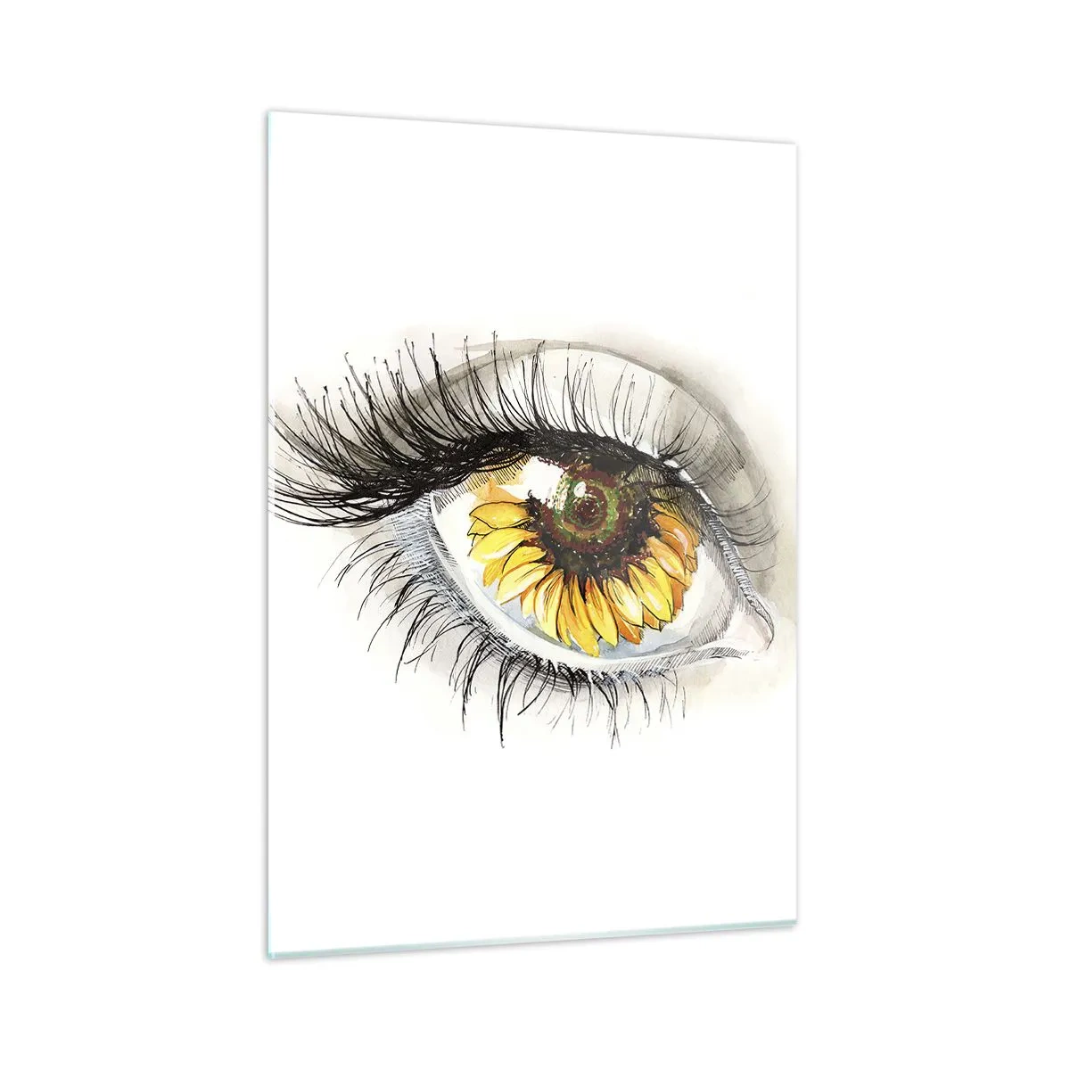 Tablou pe sticlă - O privire la fel de fierbinte ca vara - 50x70 cm