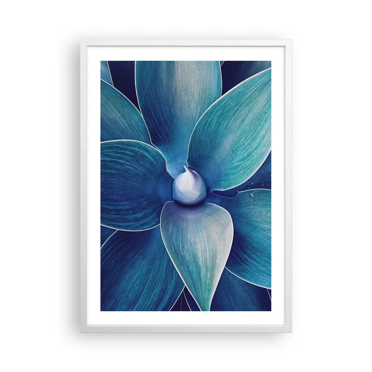 Poster în ramă albă - A furat albastrul de la cer - 50x70 cm