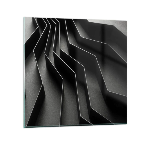 Tablou pe sticlă - Ordinea spațială - 40x40 cm