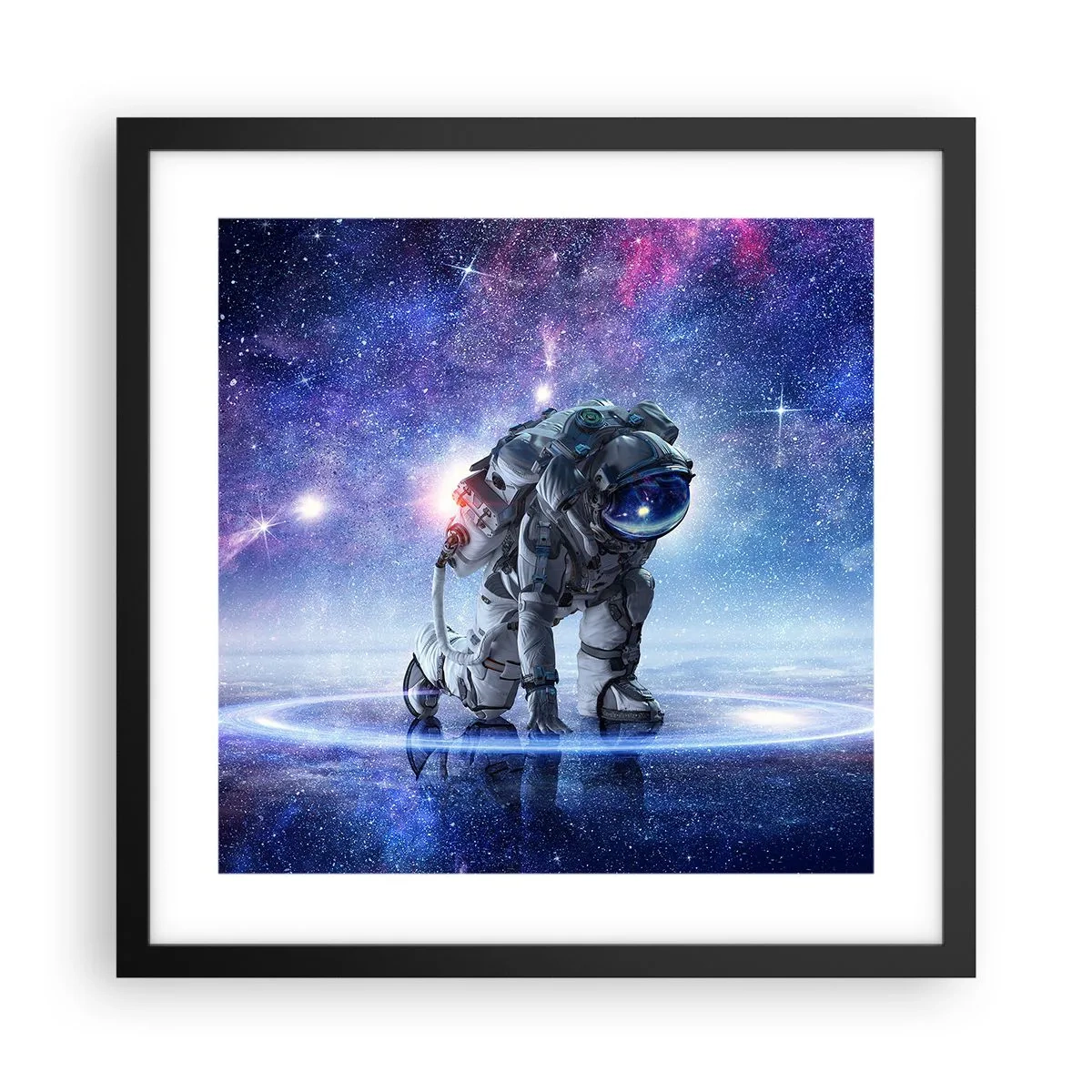 Poster în ramă neagră - Cerul înstelat de deasupra mea - 40x40 cm