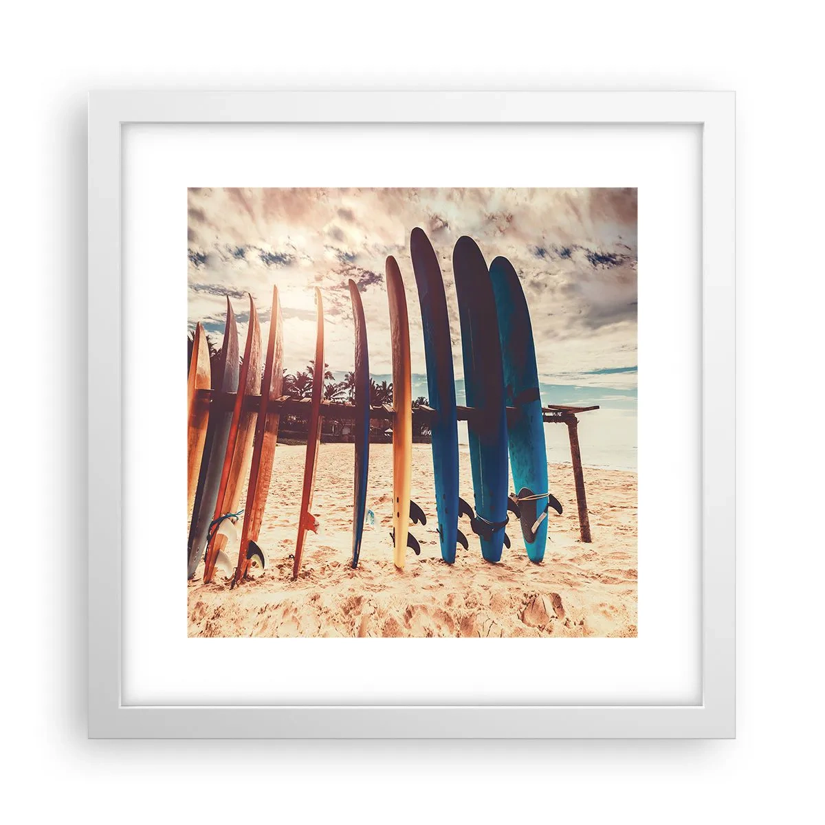 Poster în ramă albă - Noapte bună, până mâine - 30x30 cm