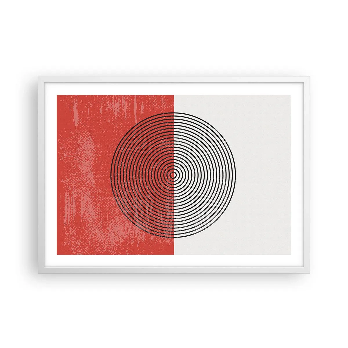 Poster în ramă albă - Direct la subiect - 70x50 cm