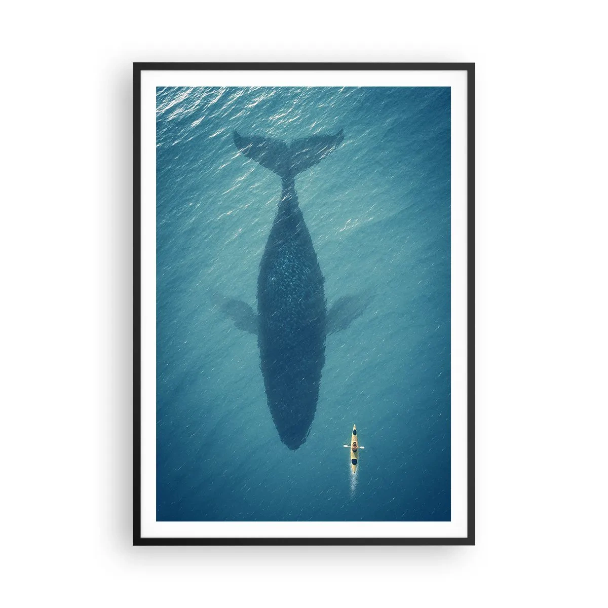 Poster în ramă neagră - Întâlnire pe ocean - 70x100 cm