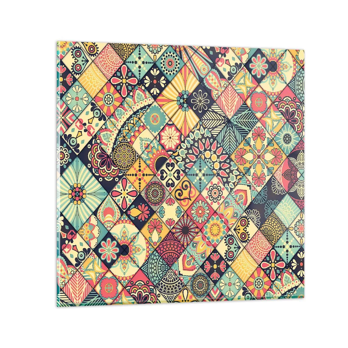 Tablou pe sticlă - Clima marocană - 30x30 cm