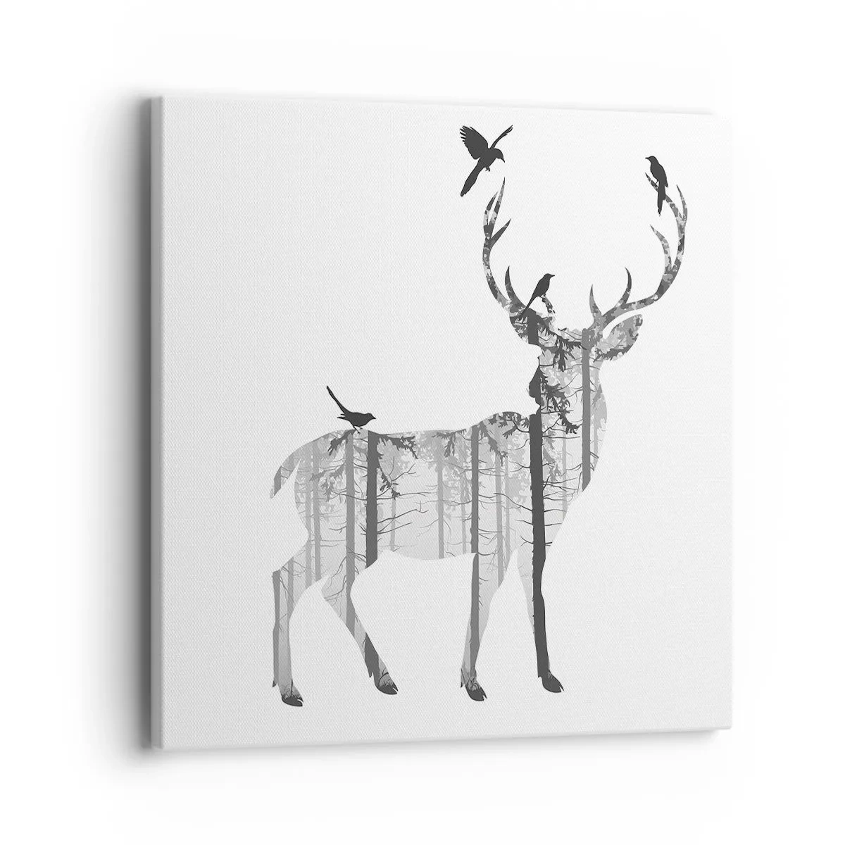 Tablou pe pânză - Spiritul bun al pădurii - 40x40 cm