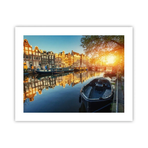 Poster - Dimineața în Amsterdam - 50x40 cm