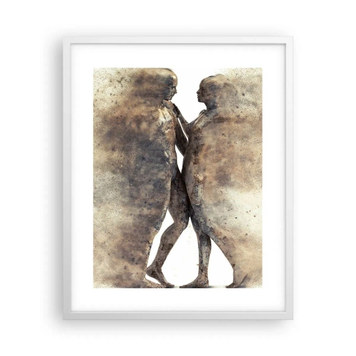 Poster în ramă albă - Din praf s-au ridicat la iubire - 40x50 cm