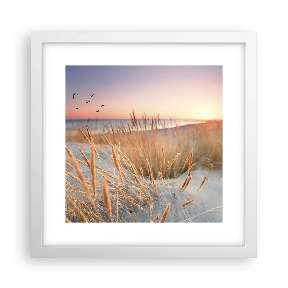 Poster în ramă albă - Cântec de leagăn baltic - 30x30 cm