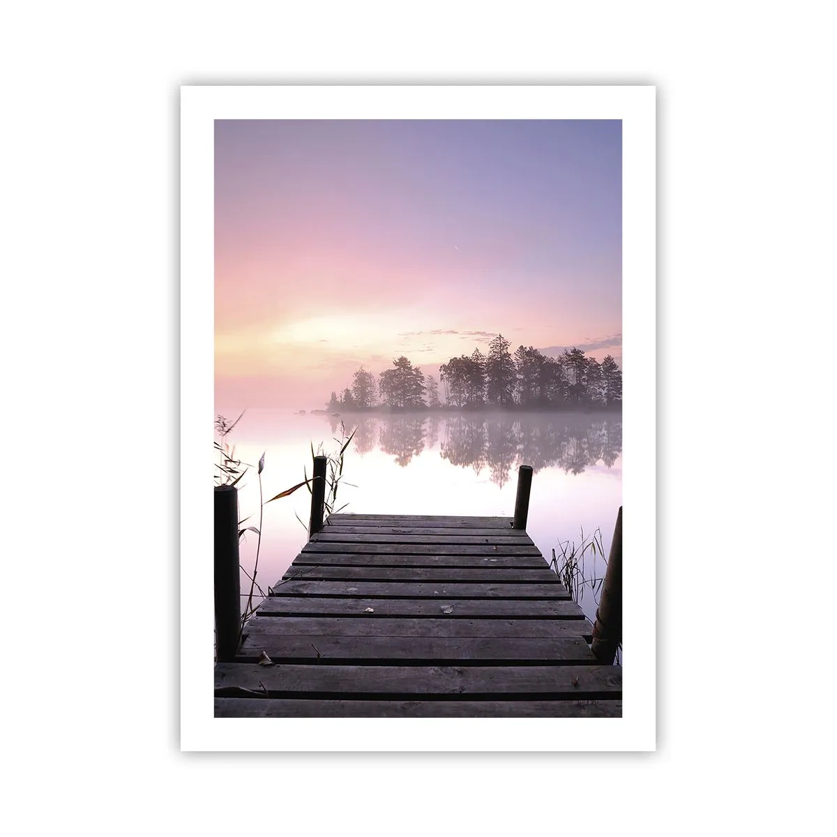Poster - Din ceața de liliac... - 50x70 cm