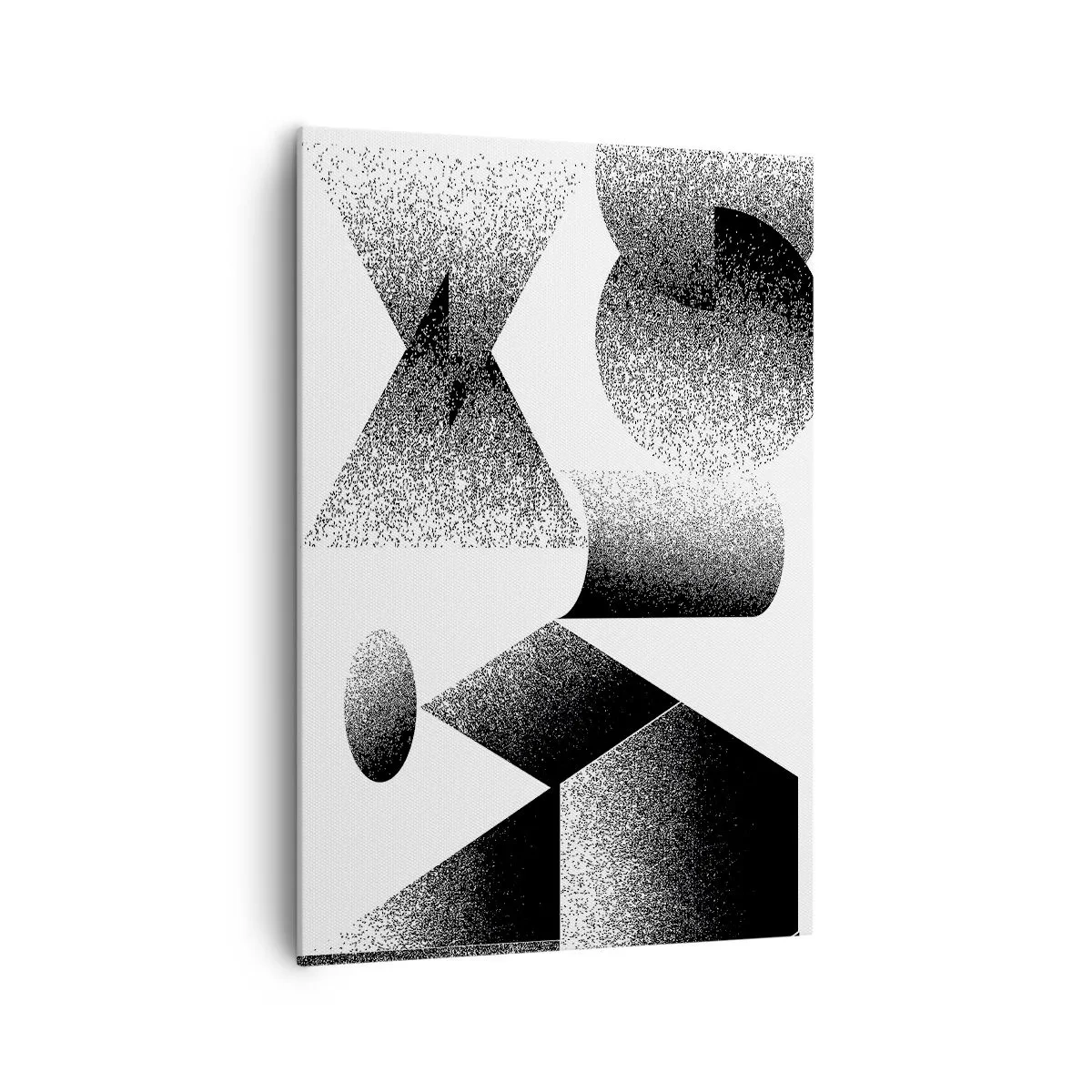 Tablou pe pânză - Unghiuri și ovale - 70x100 cm