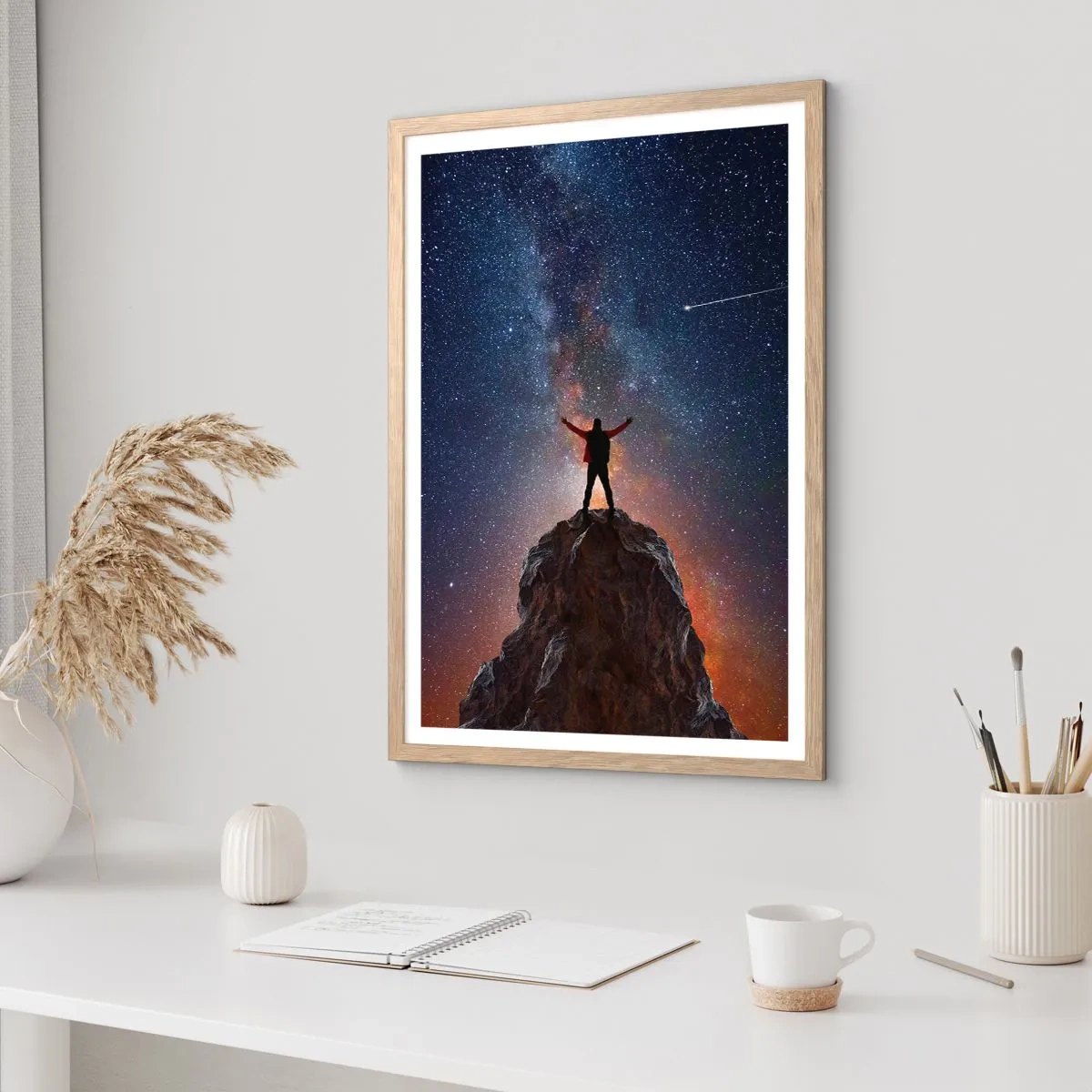 Poster în ramă de stejar deschis - Puterea este cu mine! - 70x100 cm