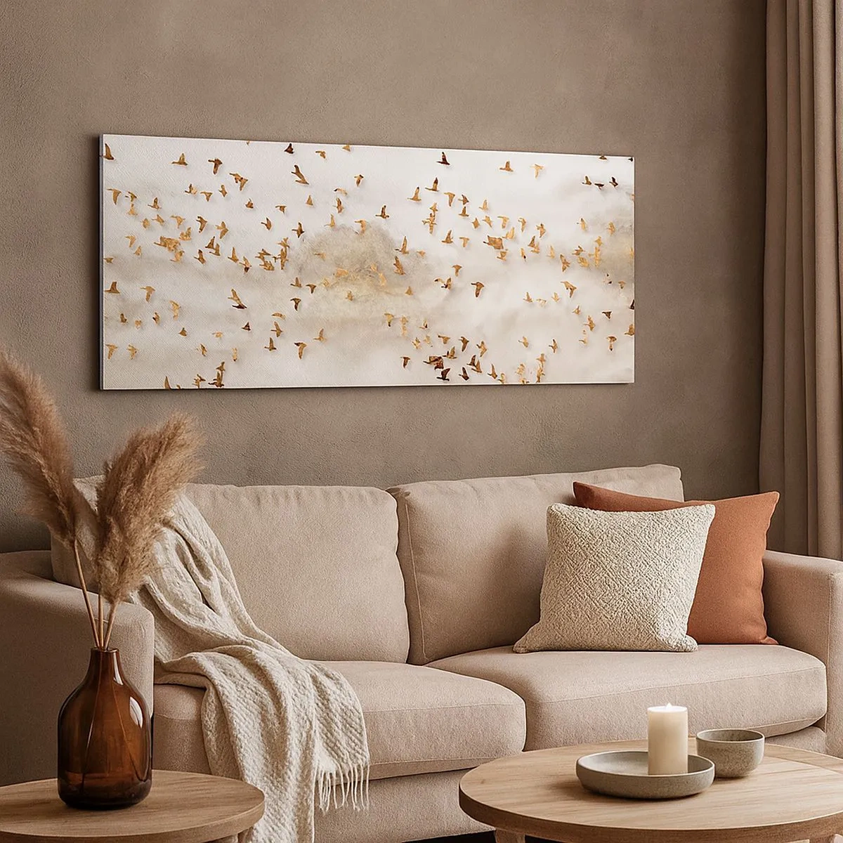 Tablou pe pânză - A sosit timpul... - 100x40 cm