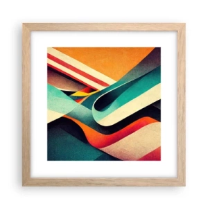 Poster în ramă de stejar deschis - Compoziție intensă - 30x30 cm