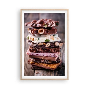 Poster în ramă de stejar deschis - O perspectivă încântătoare - 61x91 cm