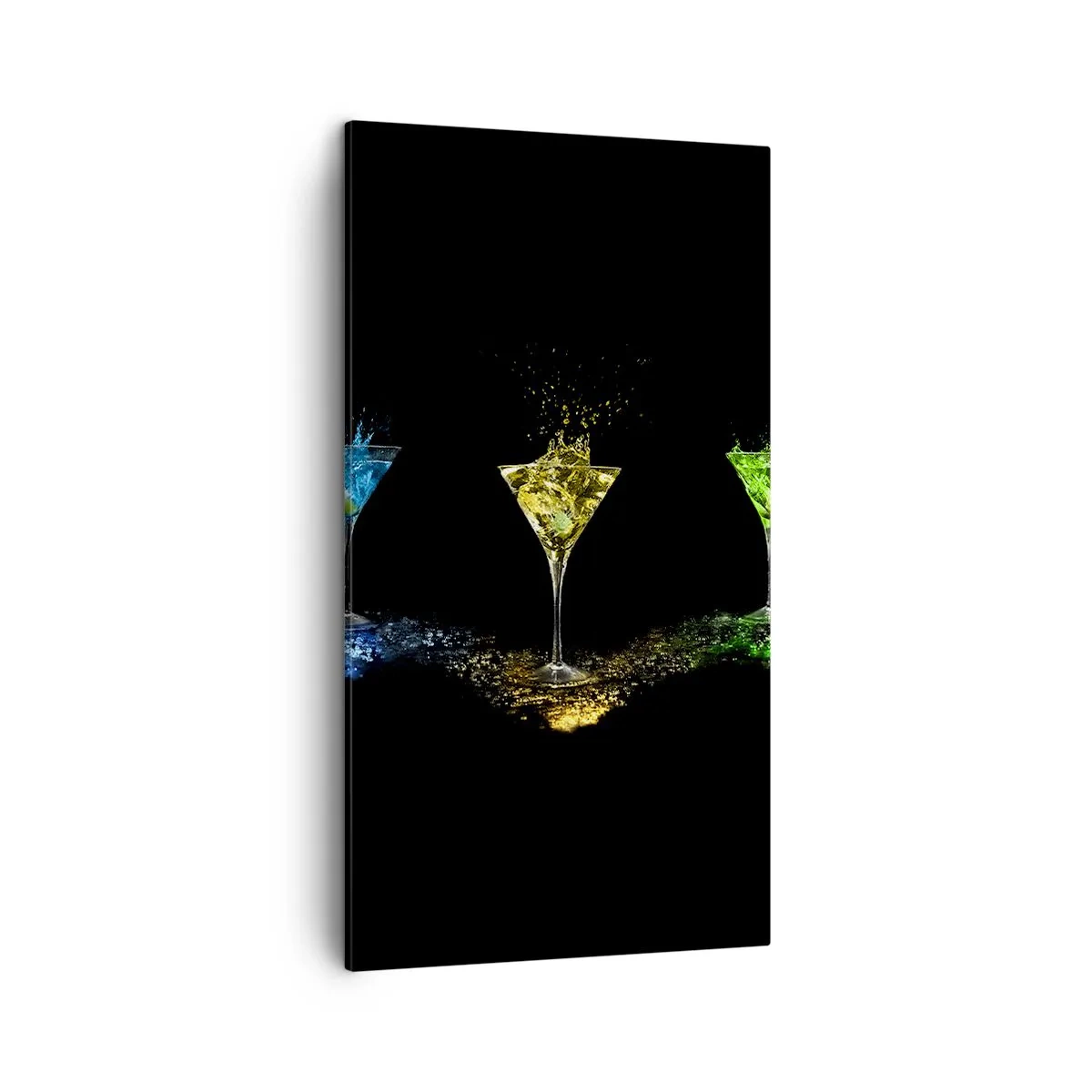 Tablou pe pânză - Culori de bucurie în sticla de cristal - 45x80 cm