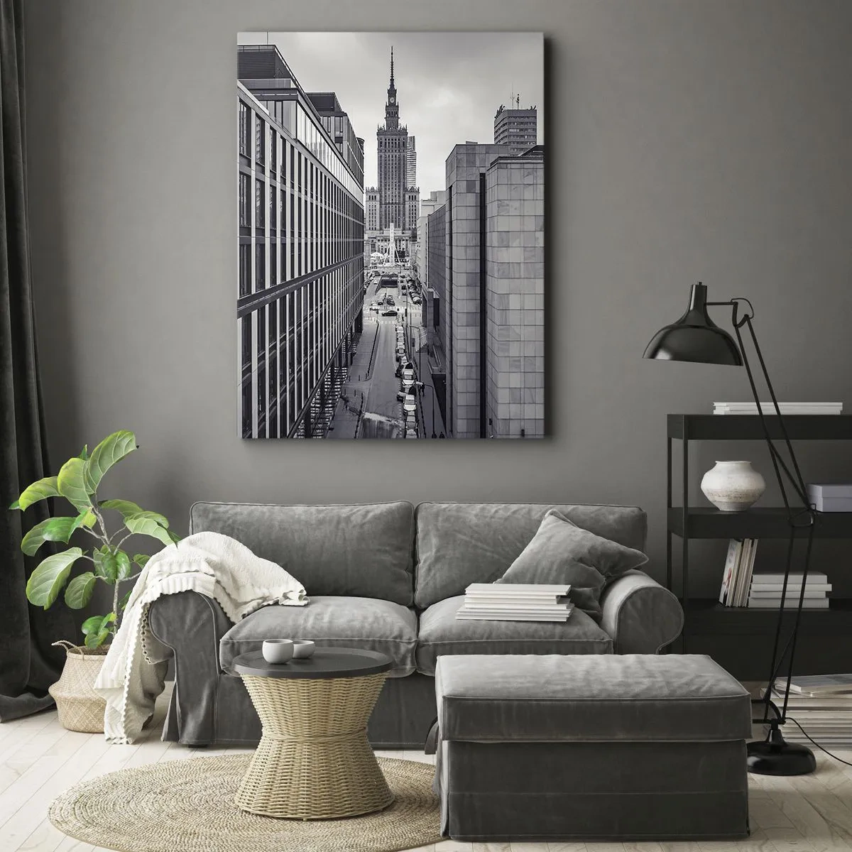 Tablou pe pânză - Vale citadină din Varșovia - 70x100 cm