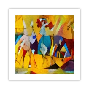 Poster - Soare - viață - bucurie - 40x40 cm