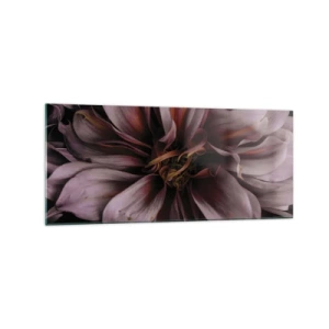 Tablou pe sticlă - Inimă florală - 120x50 cm