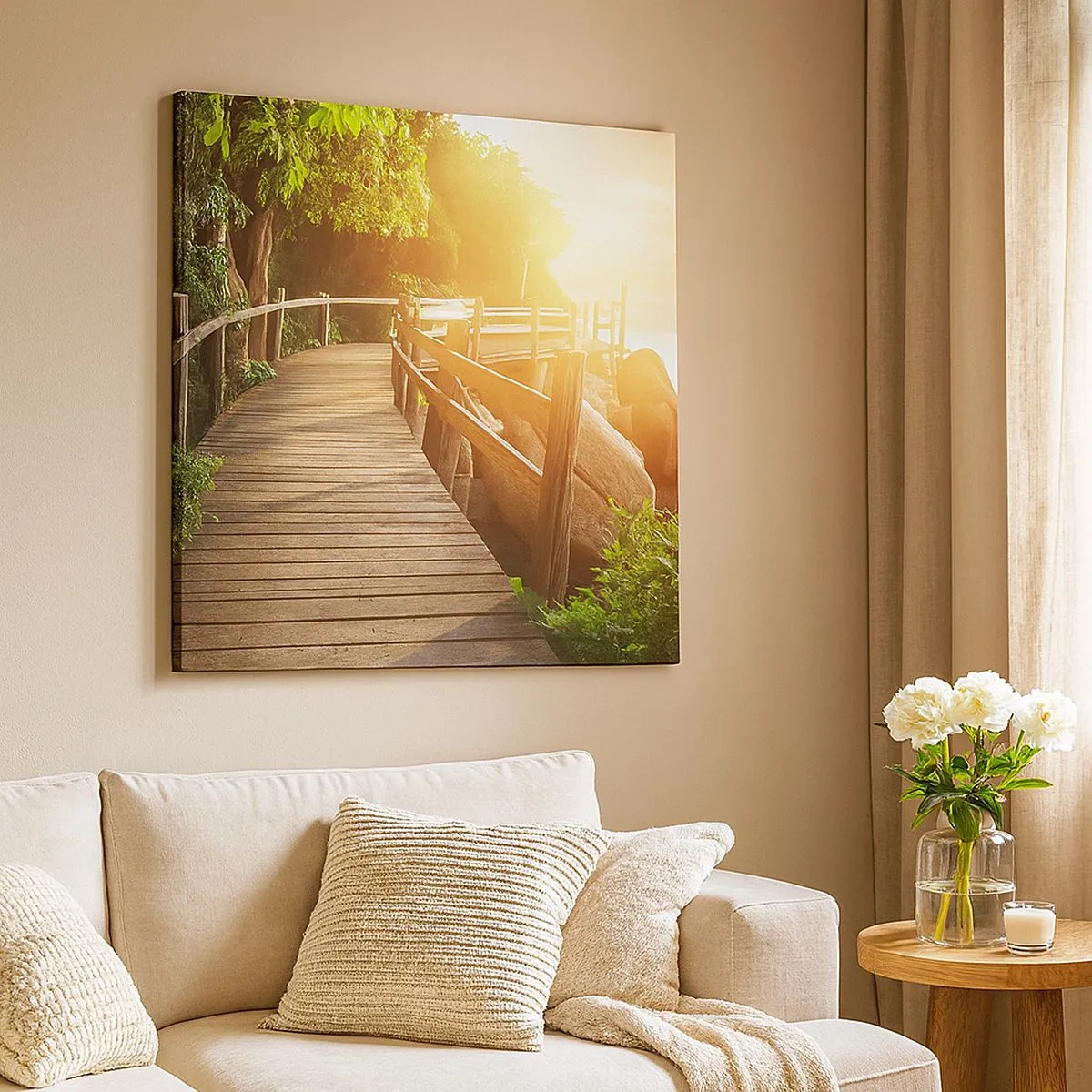 Tablou pe pânză - O altă curbă, o altă minune - 30x30 cm