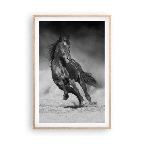 Poster în ramă de stejar deschis - Dorința emirului - 61x91 cm